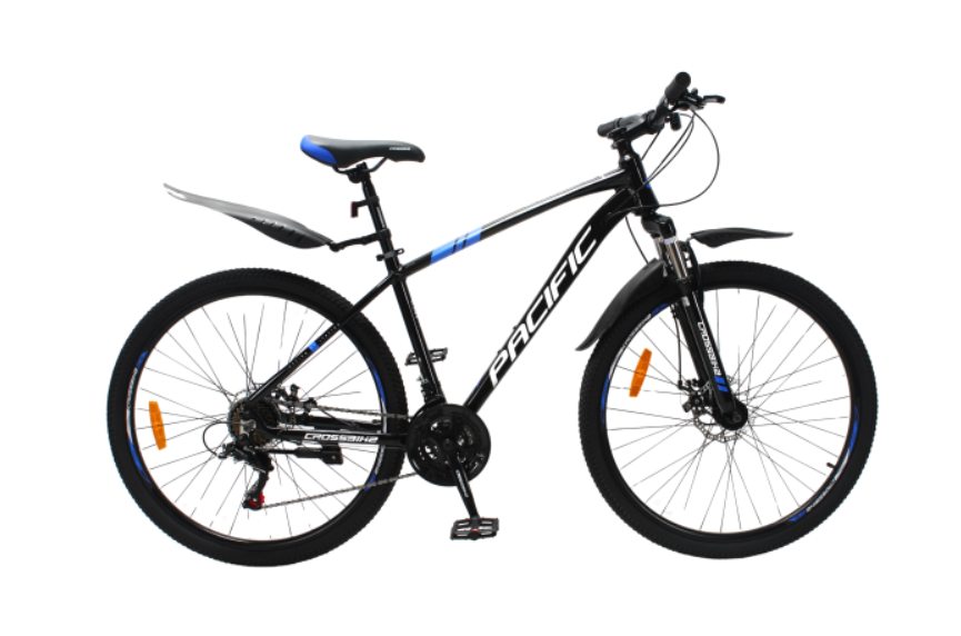Велосипед CrossBike 29" Pacific 2025 Рама 19" black-blue