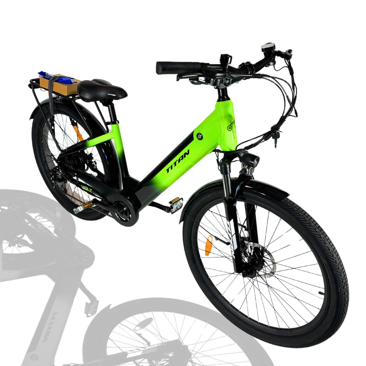 Електровелосипед 27,5" Volt 2024 Рама-17" black-green