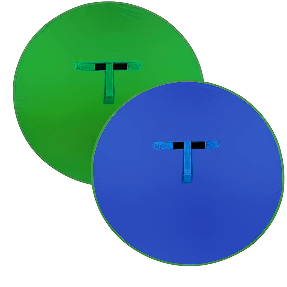 Хромакей на спинку стільця круглий 140 см зелений синій AC Prof 4607, фото 1