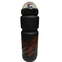 Фляга Spelli SWB-528-L, із захисною кришкою, Об'єм: 800мл, чорна з червоним наклейками