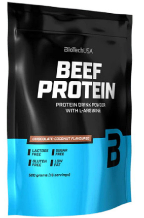 Яловичий протеїн BioTech BEEF Protein 500 г шоколадно кокосовий, фото 1