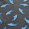 Стрейч кулір трикотаж полотно преміум класу малюнок серфінг делфин, фото 2
