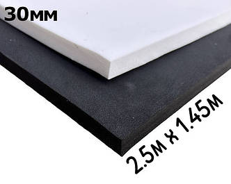 Листи EVA 30 мм.Чорний. Розмір аркуша 2.5 м х 1.45 м. Щільність 100 кг м.