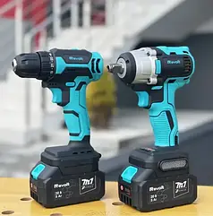 Набір акумуляторного інструмента гайковерт шуруповерт 20 В 350 Нм 2 Агод