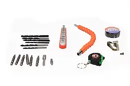 Акумуляторний шуруповерт 24V з набором інструментів в кейсі 0-450/1500 об/хв 53 Нм