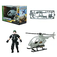 Ігровий військовий набір вертоліт солдатика та аксесуари Армія BL2304