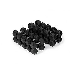 Гексагональний гантельний ряд Generation Fitness від 12,5 - 25 кг крок 2.5 кг, фото 3