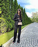 Шовковий костюм жіночий сорочка та штани оверсайз 42-44 46-48 50-54 56-58, фото 7