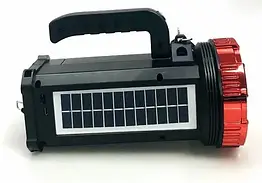 Ліхтар GOLON RX-S66BTS з радіо та сонячною панеллю 5v літієва акумуляторна батарея чорний