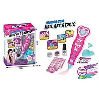 Набір дитячої косметики для манікюру лак наліпки для нігтів глітер пилочка 868-104