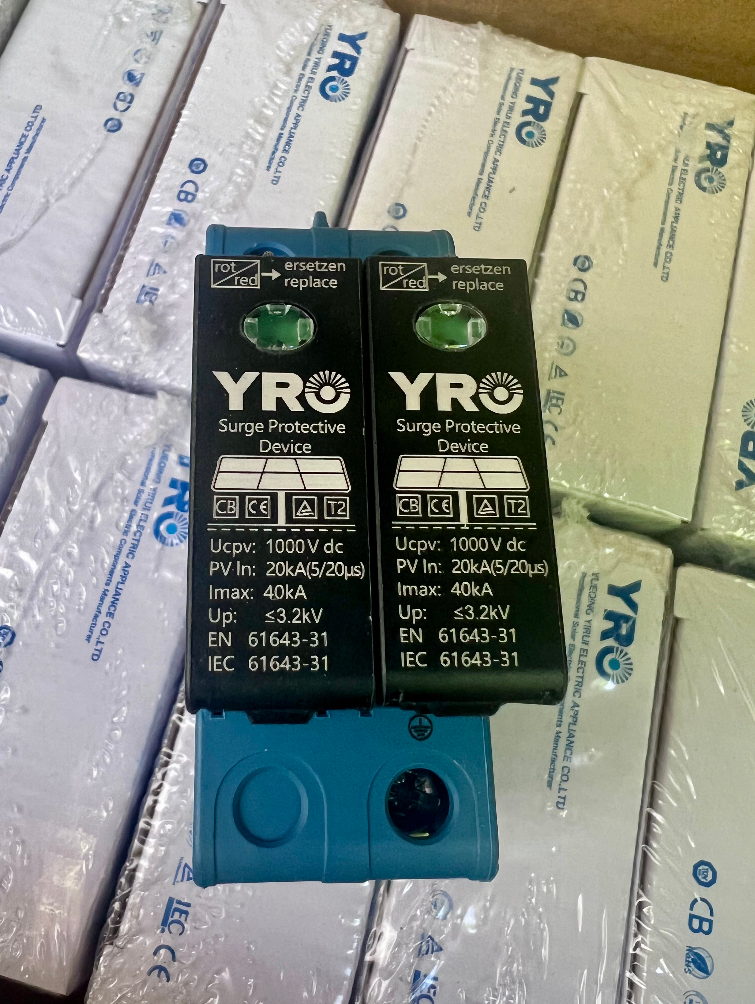 Обмежувач перенапруги YRO YRSP-D2 1000VDC/2P, фото 1