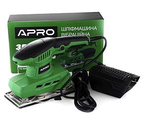 Шліфмашина вібраційна з регулюванням обертів 90х187мм 350Вт APRO FS350 (899281), фото 3