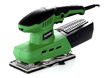 Шліфмашина вібраційна з регулюванням обертів 90х187мм 350Вт APRO FS350 (899281), фото 1