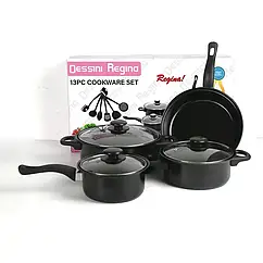 Набір посуду Dessini 13 предметів алюміній антипригарне покриття