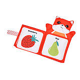 Розвивальна іграшка 2в1 м'яка книжка-рукавичка 2 різновиди QBX072A-73A, фото 7