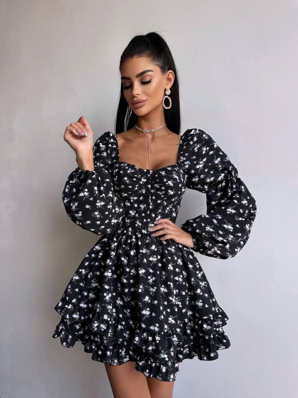 Жіноча лялькова сукня з пишною спідницею та корсетним верхом, фото 1