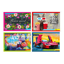 Альбом для малювання, А4, 40арк., скоба з перфорацією, 120г/м2, Апельсин АМП-С-40