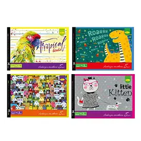 Альбом для малювання, 8арк., скоба з перфорацією, 120г/м2, Апельсин АМП-С-8