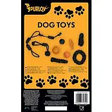 Великий набір іграшок для собак (10 шт) – мотузки, прорізувачі, інтерактивні м’ячі | Для активної гри Purlov 24388, фото 4