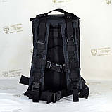 Тактичний штурмовий рюкзак 30 л чорний, фото 6