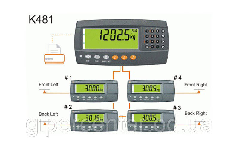 Весовой индикатор Rinstrum R420k481 (пластик ABS/настольного исполнения) - фото 2 - id-p472083142