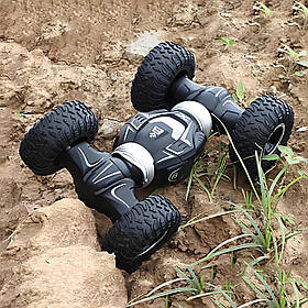 Трюкова машинка на радіокеруванні Twist Desert 4WD з повним приводом, позашляховик-перевертень для дітей та дорослих, акумуляторна