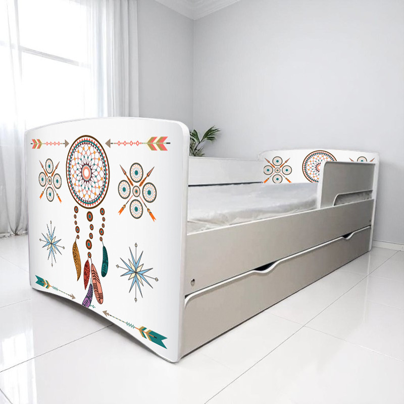 Ліжко унісекс Бохо, дитячі меблі King Queen, фото 1