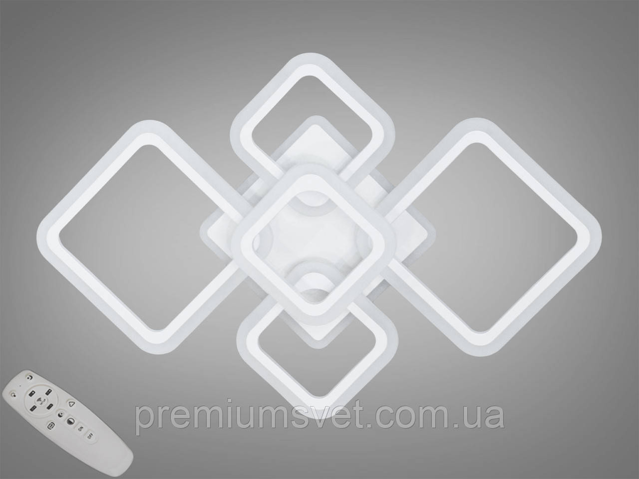 Люстра стельова світлодіодна   A8160/2+3 WH LED 3color dimmer
