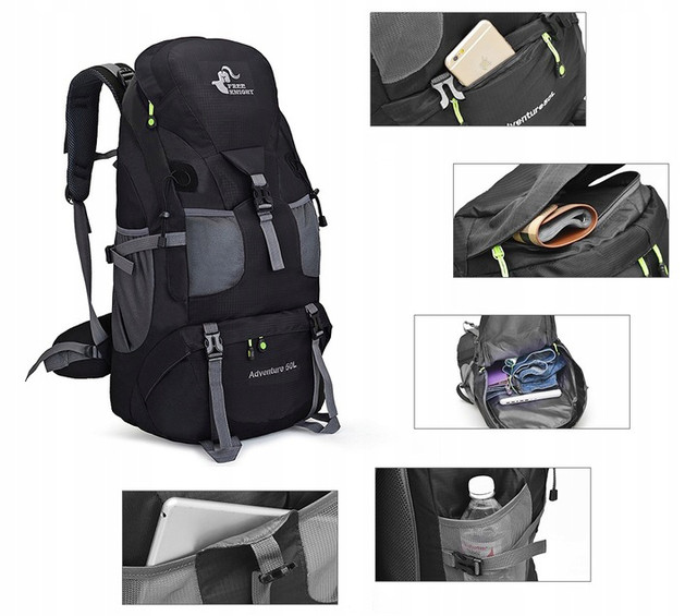 Рюкзак збоку - демонстрація бокових кишень