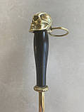 Якісна ложка для взуття Череп 73см бронза, фото 4