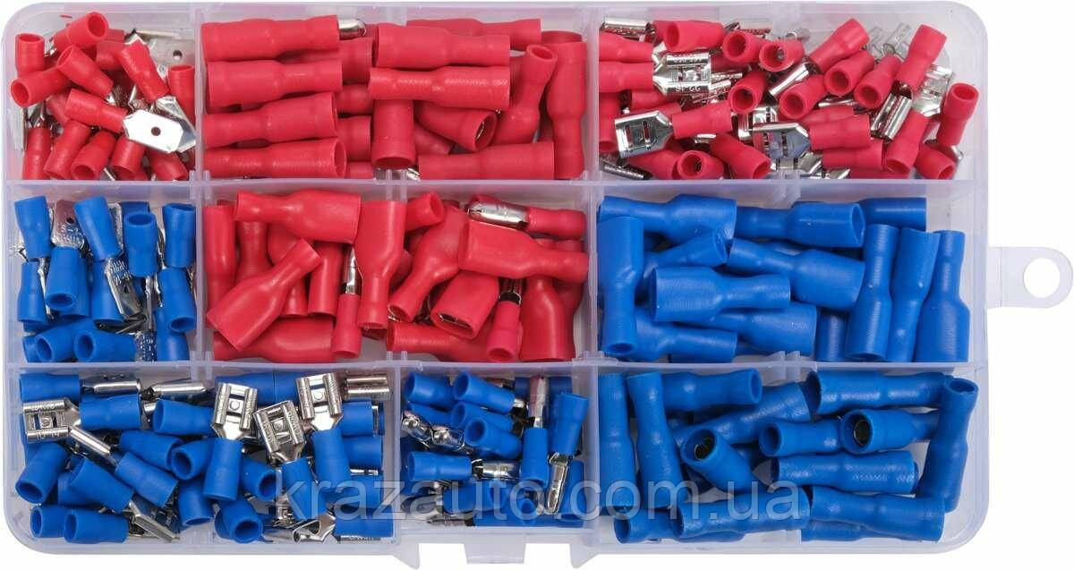 Набір електричних роз'ємів із ізоляцією й клемом YATO: 240 шт., у футлярі. YT-068912, фото 1