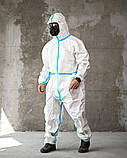 Комбінезон міцний медичний BeSafePro MASTER strong з герметичними швами ПП багатошаровий ТМ, фото 2