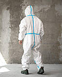 Комбінезон міцний медичний BeSafePro MASTER strong з герметичними швами ПП багатошаровий ТМ, фото 3
