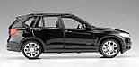 Масштабна модель автомобіля BMW X5 1:24 чорна колекційна модель з деталізацією салону та рухомими колесами, фото 2