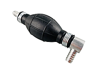 Ручний насос для перекачки рідин з клапаном, масло-бензостійка гума, алюмінієві наконечники d=8 мм, фото 3