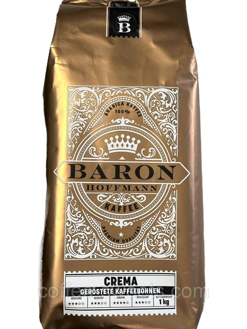 Кава в зернах Baron Hoffman Crema 1 кг Німеччина