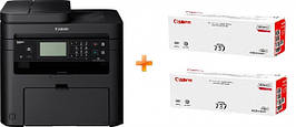 БФП лазерний CANON MF237WNE + Картриджі 737 2шт
