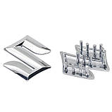 Емблема керма Suzuki хром 45х45мм пластик (на напрямних), фото 2