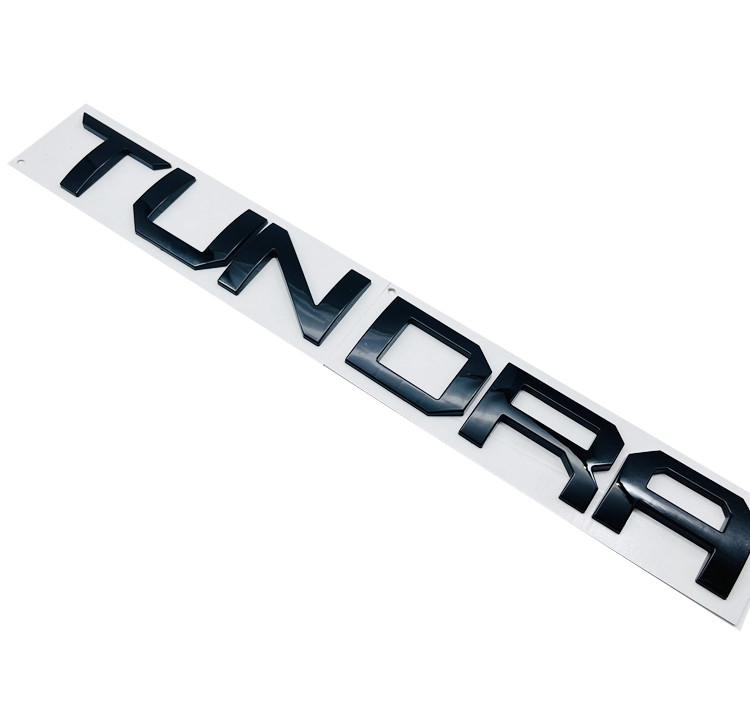Емблема напис Tundra для Toyota чорна 480х55мм пластик (на скотчі), фото 1