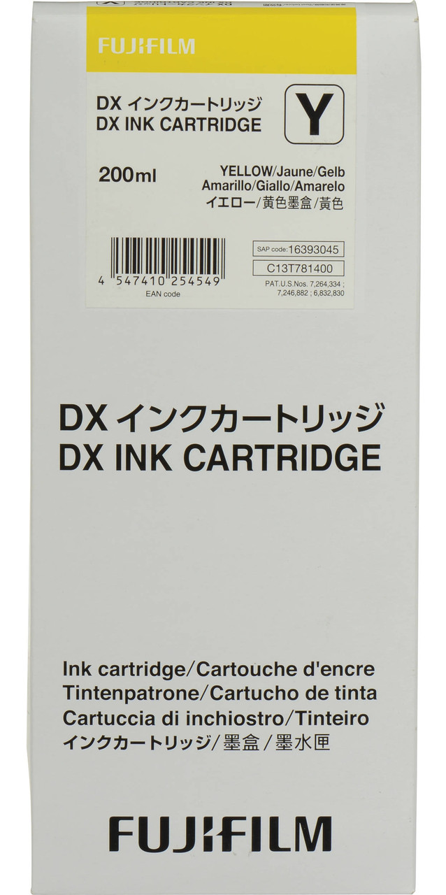 Картридж Fuji DX100 Ink Cartridge Yellow 200ML (6253886)