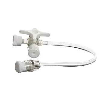 Кран трьохходовий BD Connecta з подовжувальною трубкою 25 см. 394926