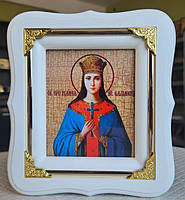 Икона именная святая мученица Иулиания (Юлия) Ольшанская для молитвы и благословения, 24х21см