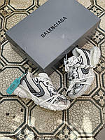Жіночі кросівки Balenciaga 3XL White Black (білі з чорним) преміальні текстильні кроси Y15163