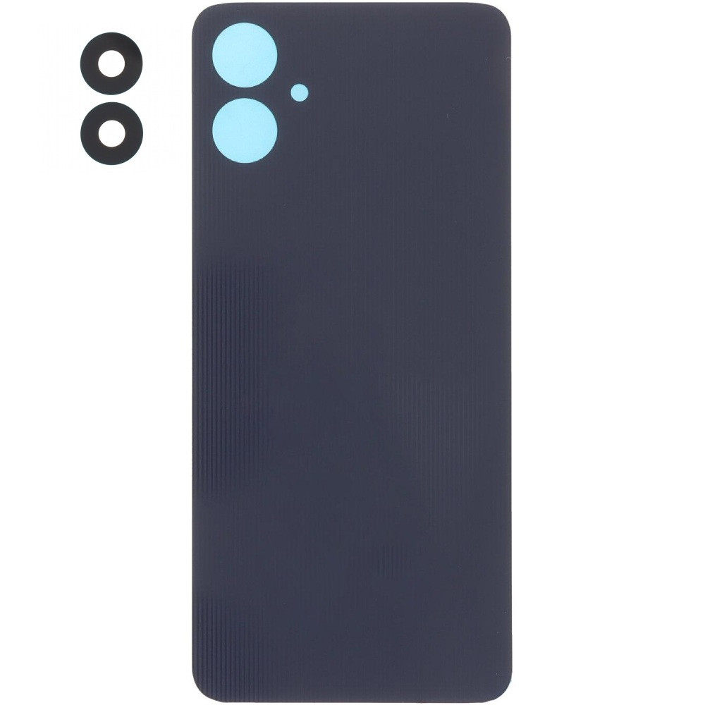 Задня кришка Samsung A066 Galaxy A06 5G чорна, Black, оригінал PRC + скло камери