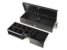 Б/В Грошовий ящик HPC System HPC 460 FT - касовий ящик для купюр, монет і чеків з відділеннями і замком, висувний металевий лоток, фото 4