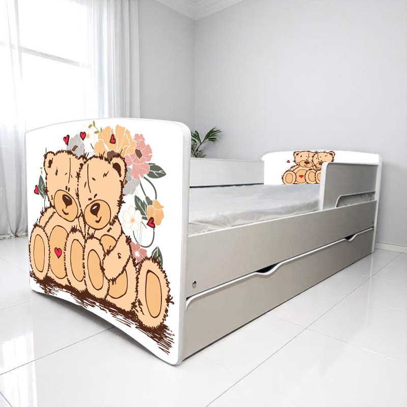 Ліжко Тедді Лав для дівчинки, дитячі меблі King Queen, фото 1