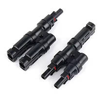 Конектор подвійний з'єднувальний MC4 (пара) для сонячних панелей