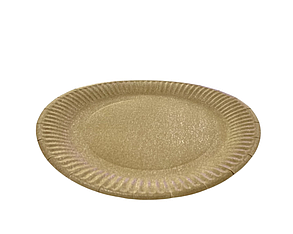 Тарілка д250 мм крафт ламінована РЕ 100шт/700ящ