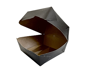 Коробка для бургера Чорна крафт 145*145*100 200ящ