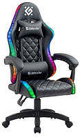 Ігр. крісло DEFENDER (64559) Energy чорний,RGB,класс 4,PU